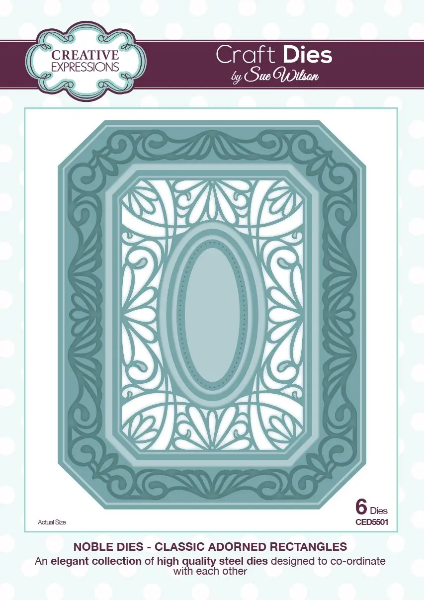 Sue Wilson Dies - Noble Collection  - Classic Adorned Rectangles 1