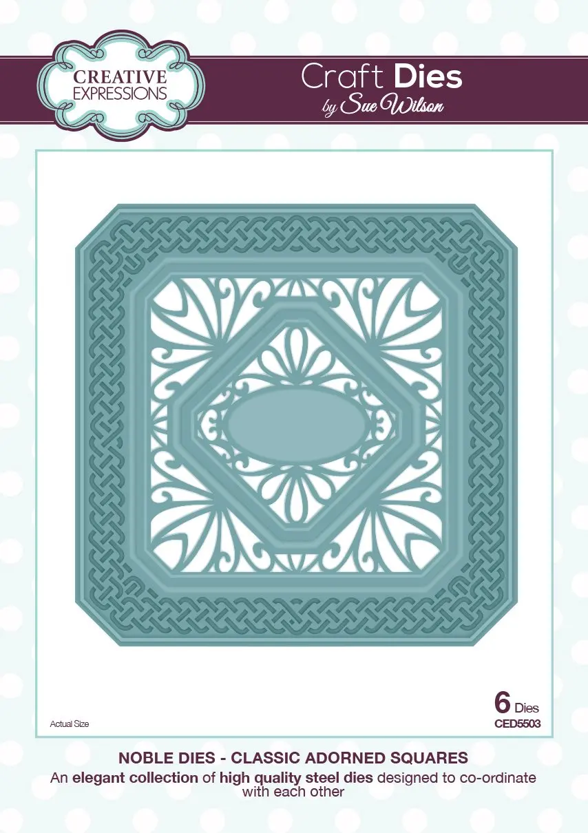 Sue Wilson Dies - Noble Collection  - Classic Adorned Squares 1