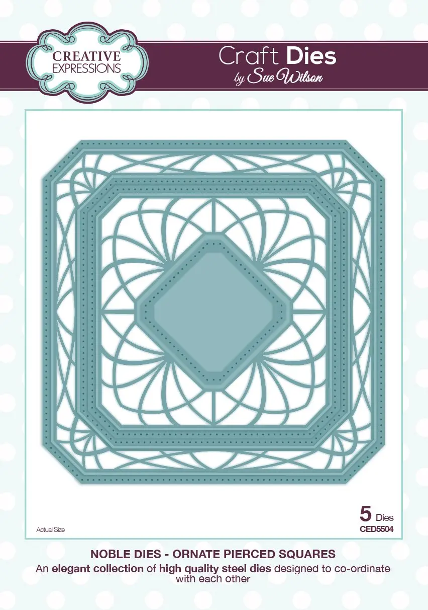 Noble Ornate Pierced Squares Die 1