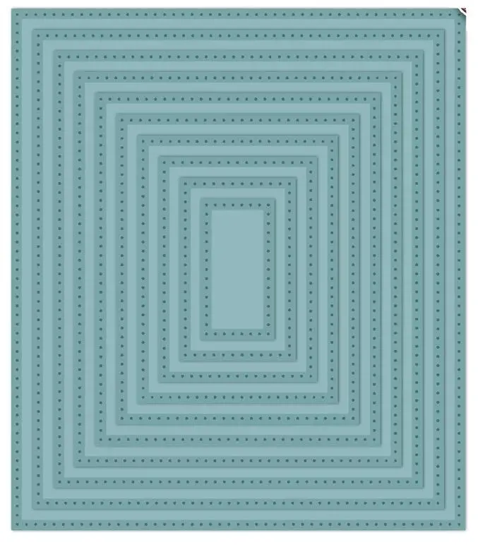 Noble Double Pierced Rectangles - Set B Die 1