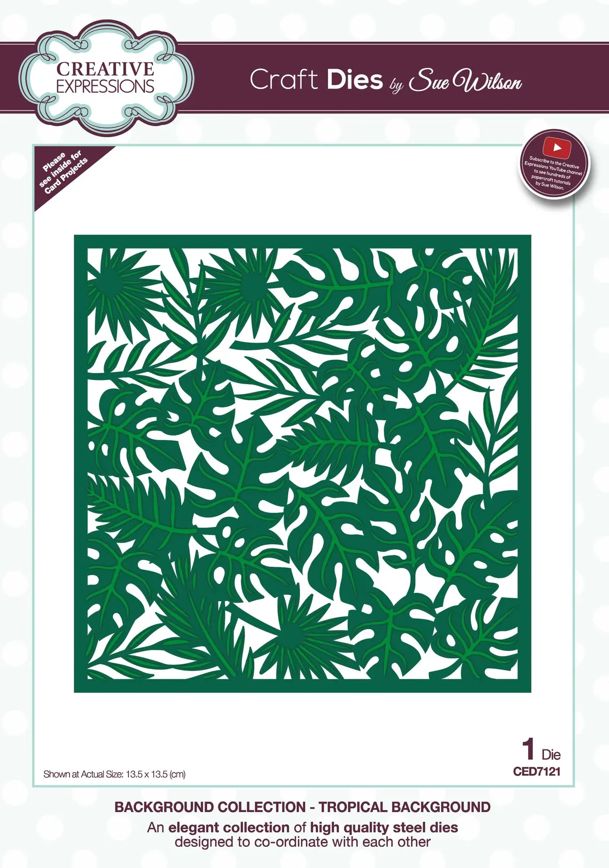 Dies By Sue Wilson Background Tropical Background 1