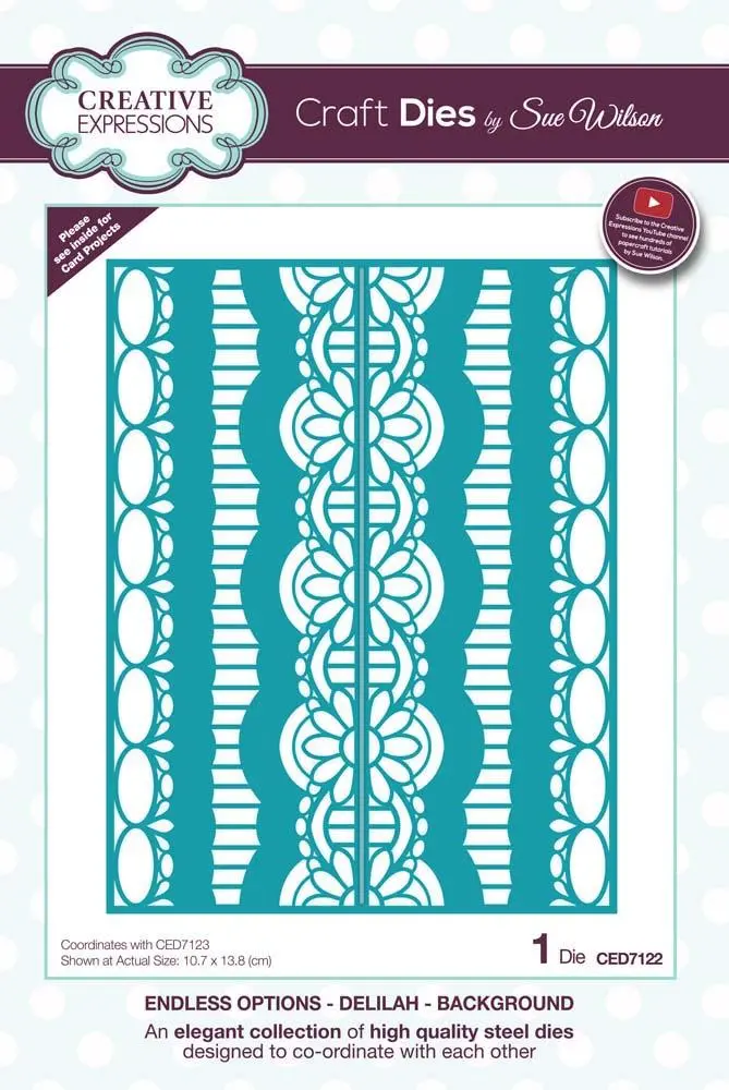 Dies By Sue Wilson Endless Options Collection Delilah - Background 1