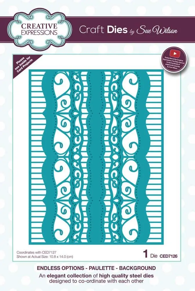 Dies By Sue Wilson Endless Options Collection Paulette - Background 1