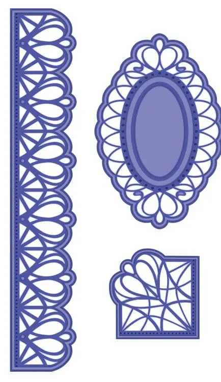 Sue Wilson Dies -Swiss Collection - Corner, Border And Tag 1