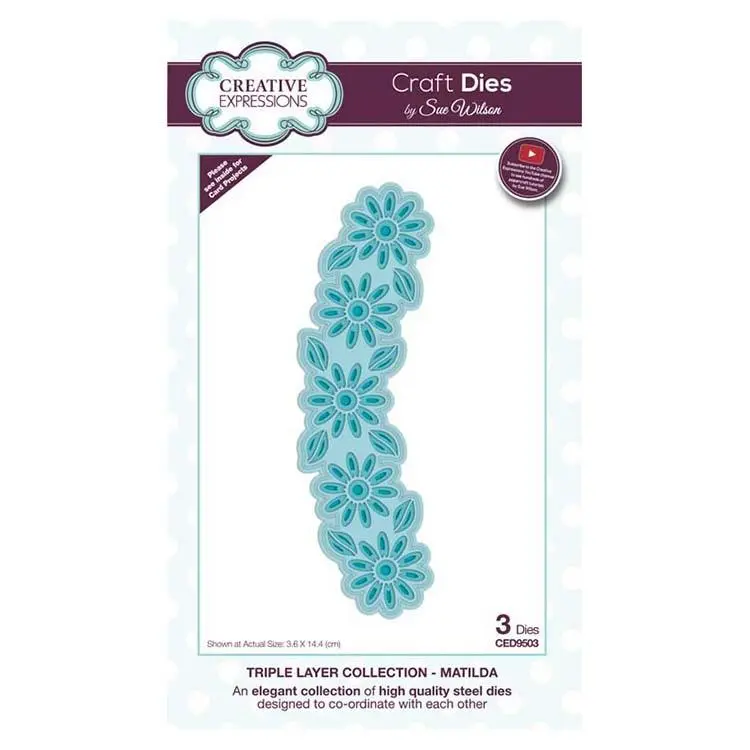 Creative Expressions Dies By Sue Wilson Triple Layer Collection Matilda 1