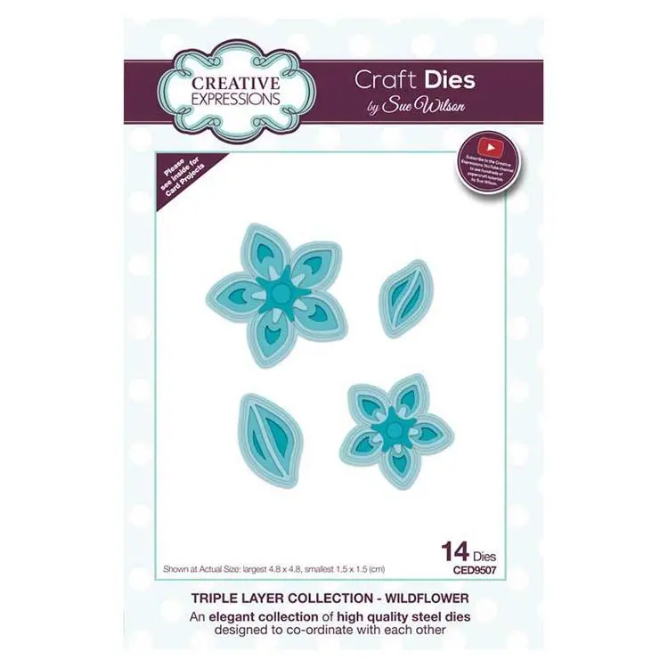 Creative Expressions Dies By Sue Wilson Triple Layer Collection Layered Wildflower 1