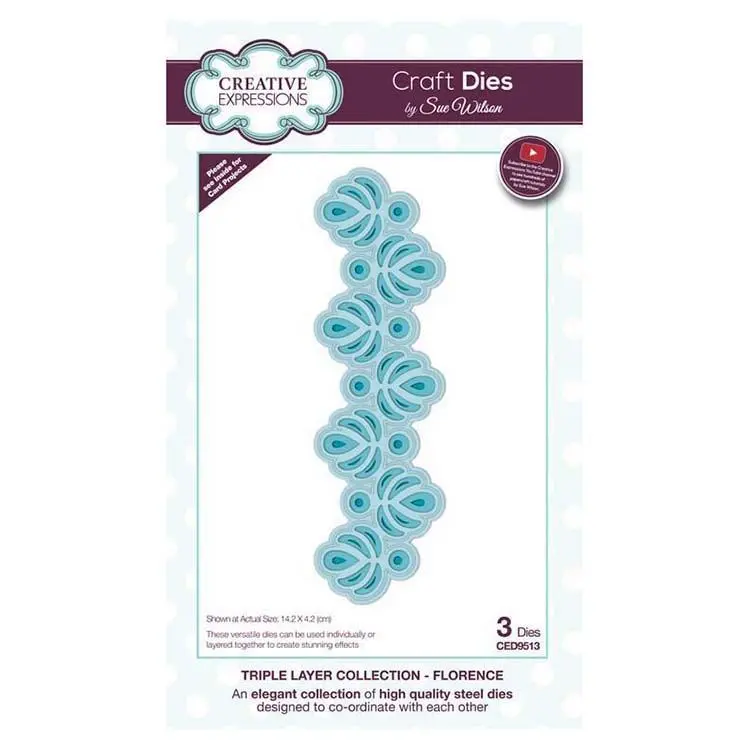 Dies By Sue Wilson Triple Layer Collection Florence 1