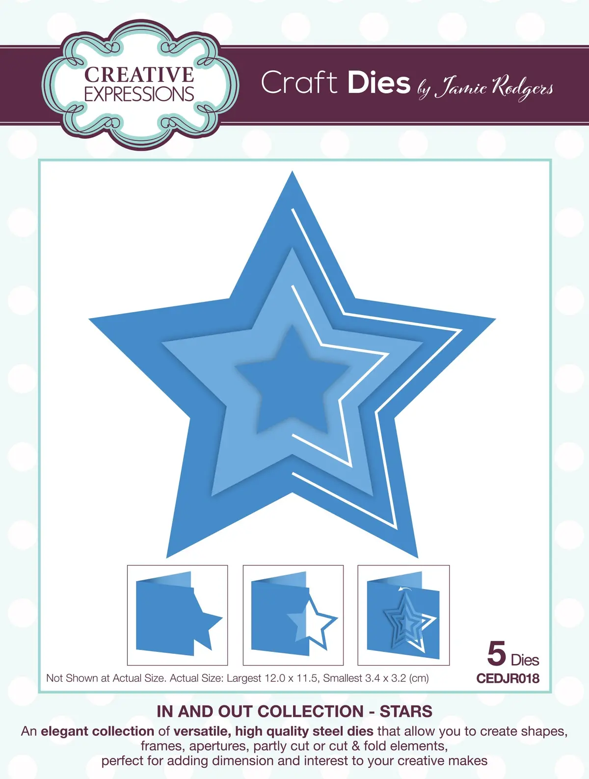 Creative Expressions Jamie Rodgers In And Out Collection Stars Craft Die 1