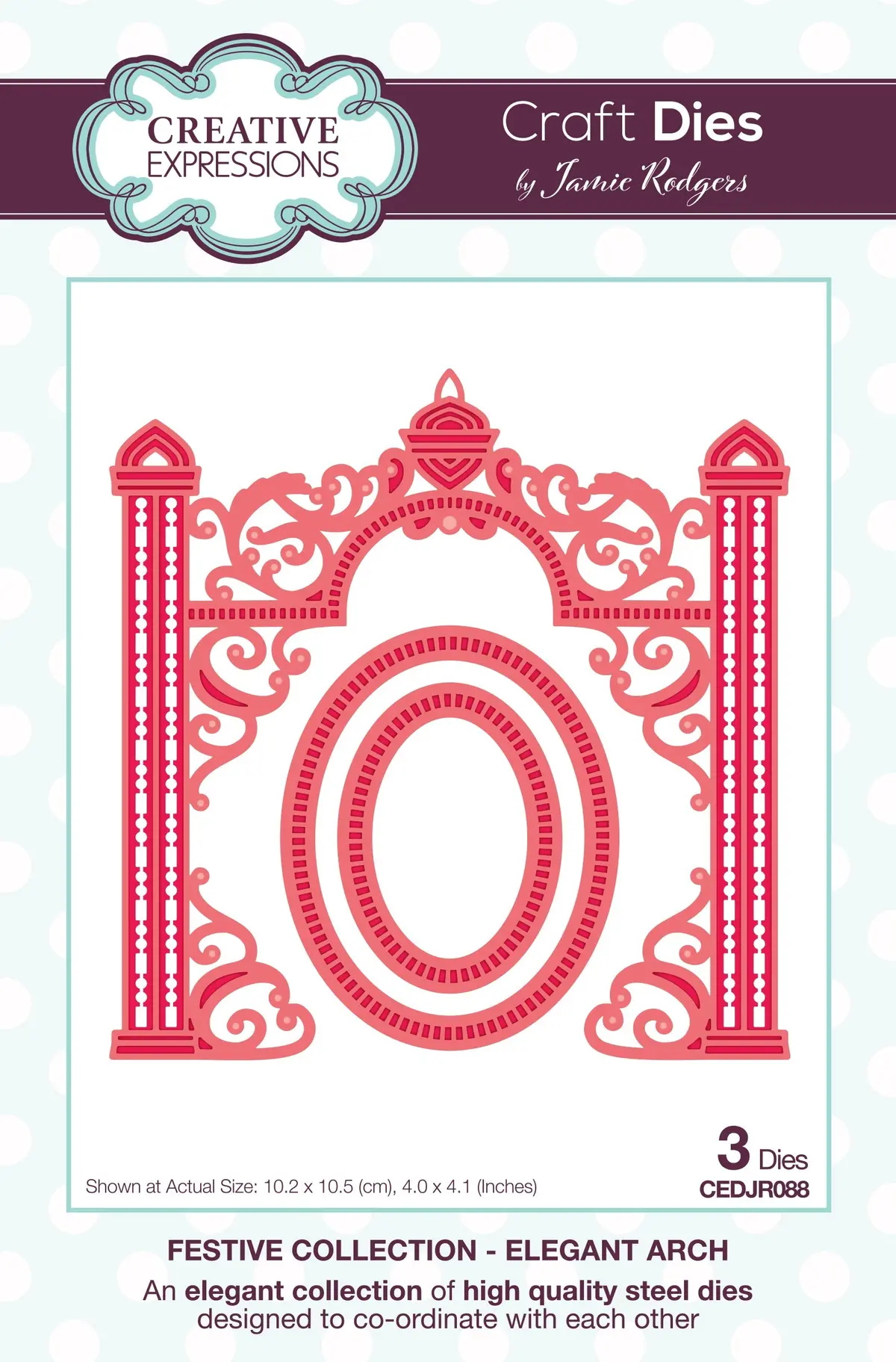 Creative Expressions Jamie Rodgers Elegant Arch Craft Die 1
