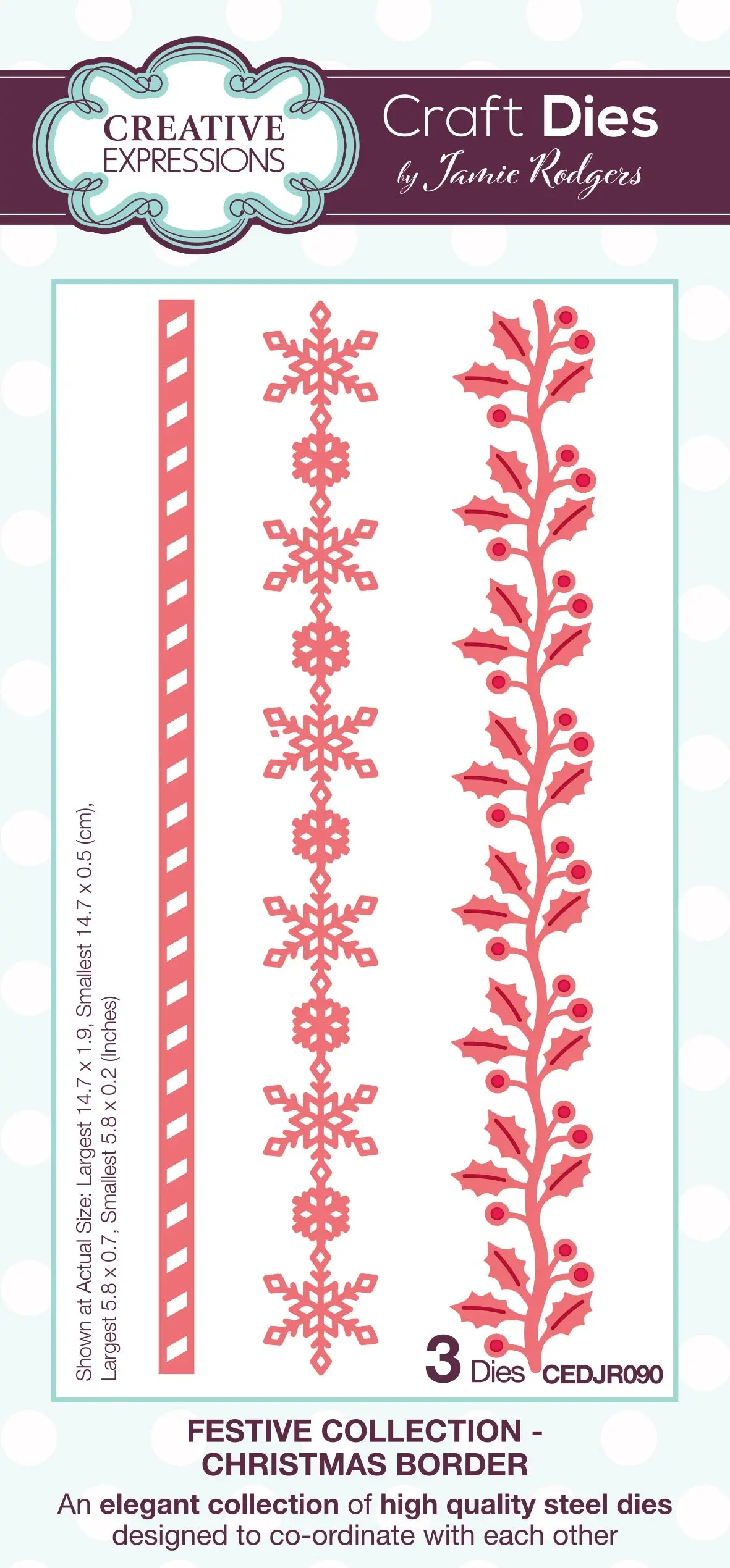 Creative Expressions Jamie Christmas Border Craft Die 1