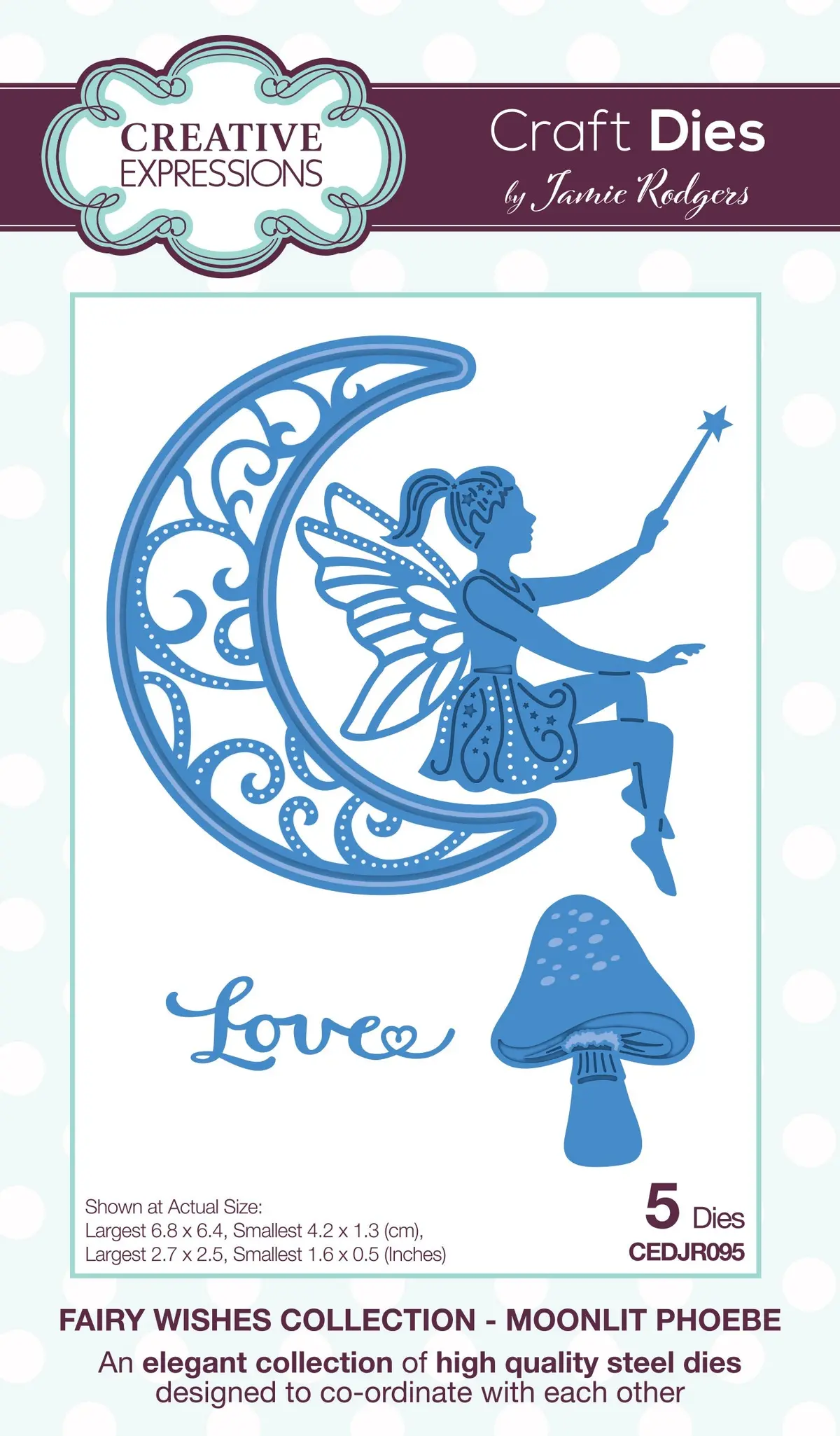 Creative Expressions Jamie Rodgers Fairy Wishes Moonlit Phoebe Craft Die 1