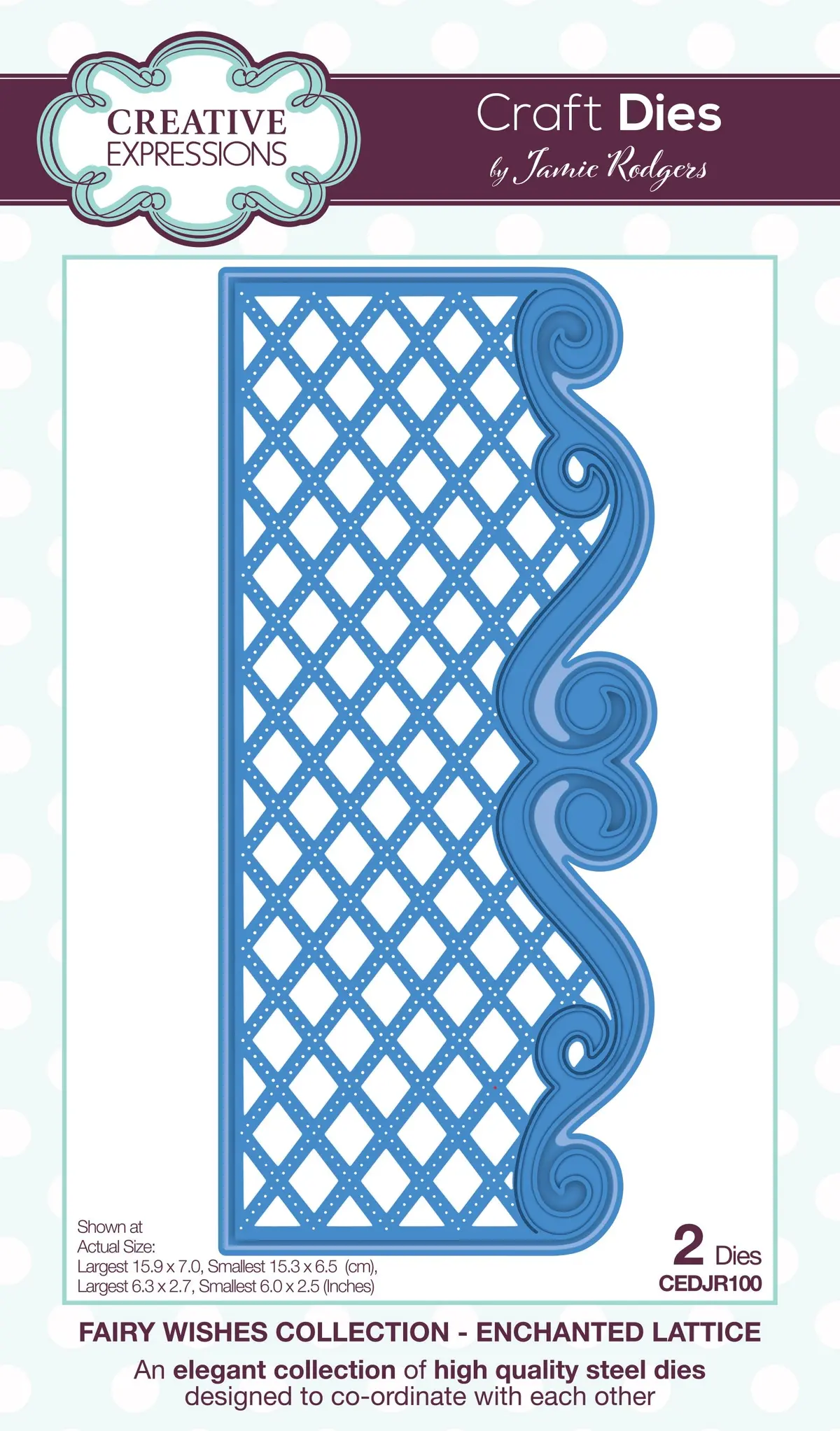 Creative Expressions Jamie Rodgers Fairy Wishes Enchanted Lattice Craft Die 1