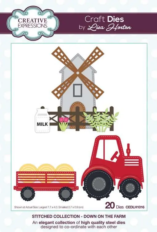 Creative Expressions Stitched Collection Down On The Farm Craft Die 1