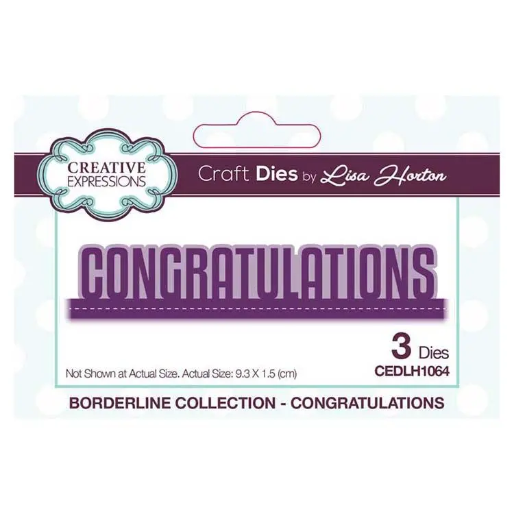 Creative Expressions Borderline Collection Congratulations 1