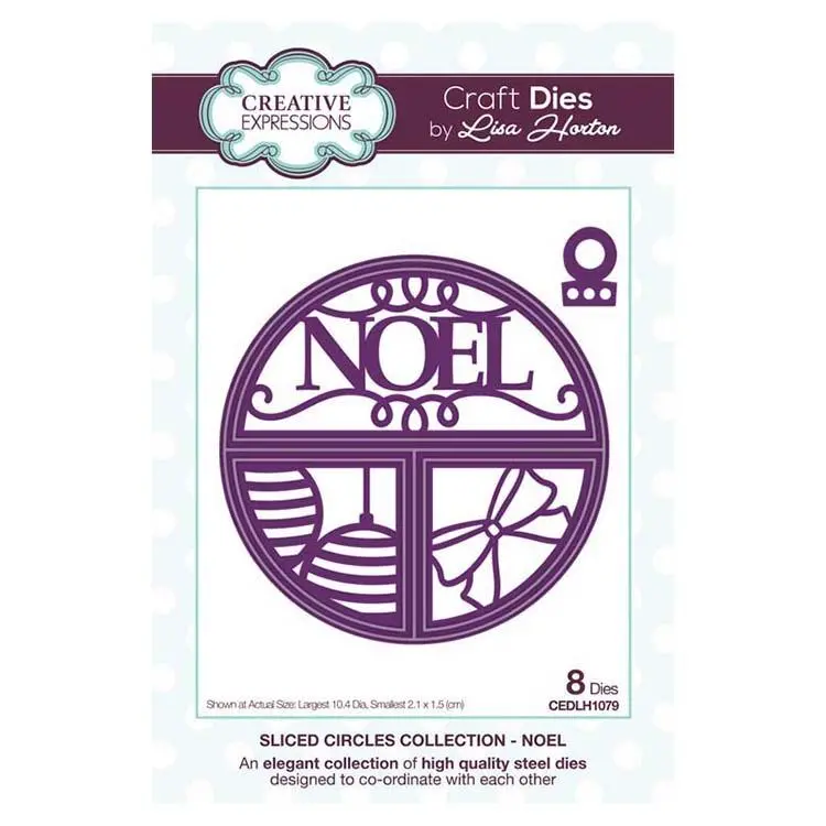 Creative Expressions Split Circles Noel Craft Die 1