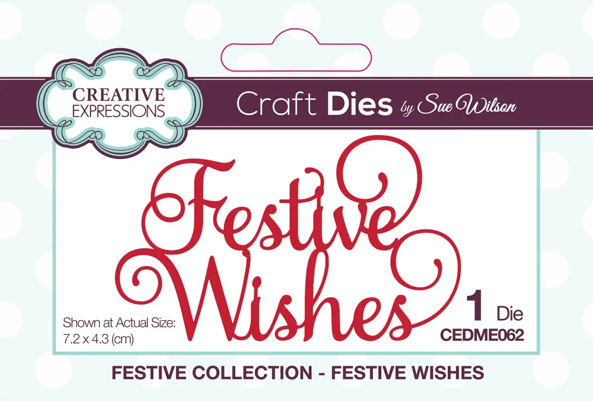 Dies By Sue Wilson Festive Festive Wishes 1