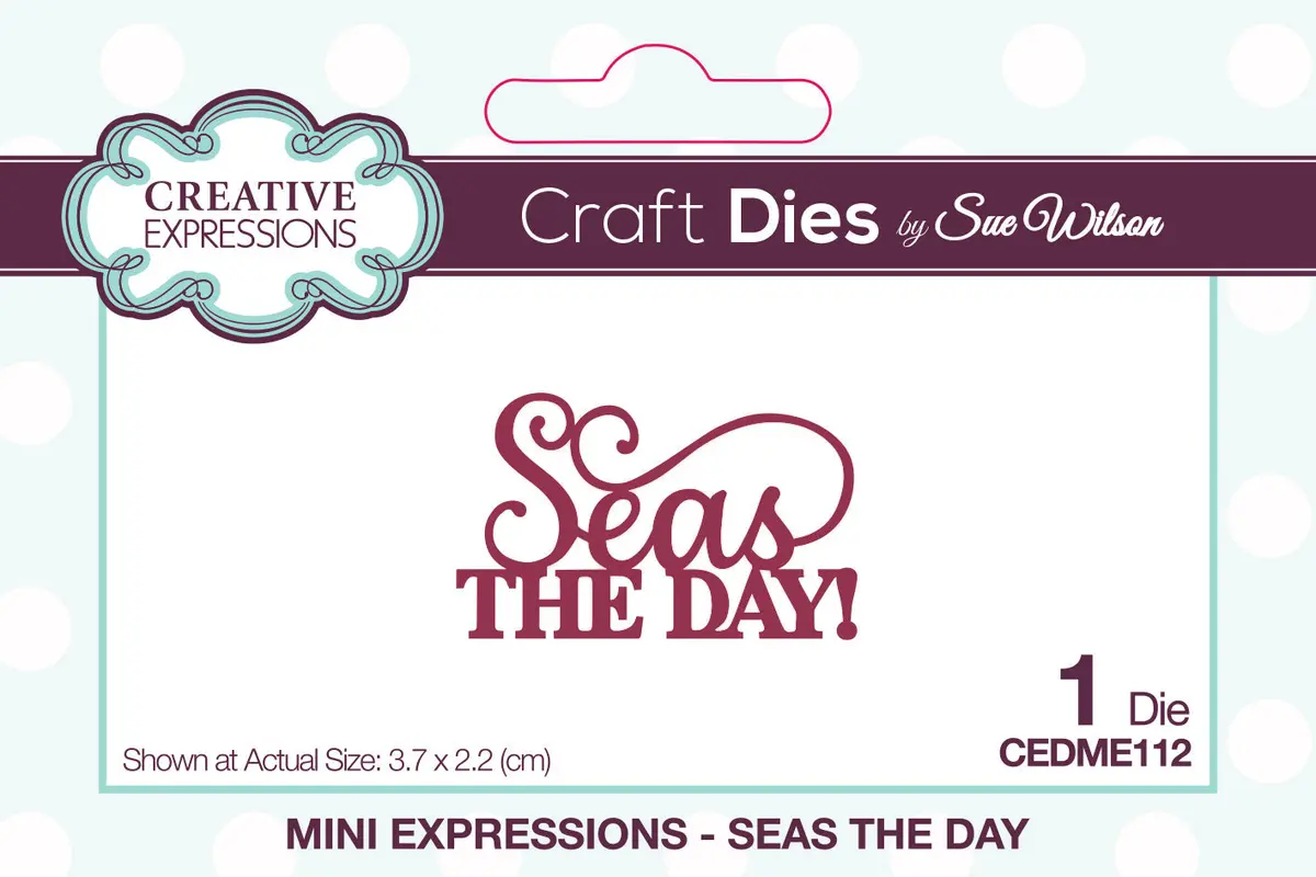 Creative Expressions Sue Wilson Mini Expressions Seas The Day Craft Die 1
