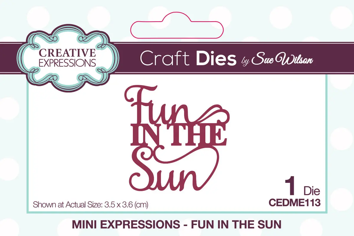 Creative Expressions Sue Wilson Mini Expressions Fun In The Sun Craft Die 1