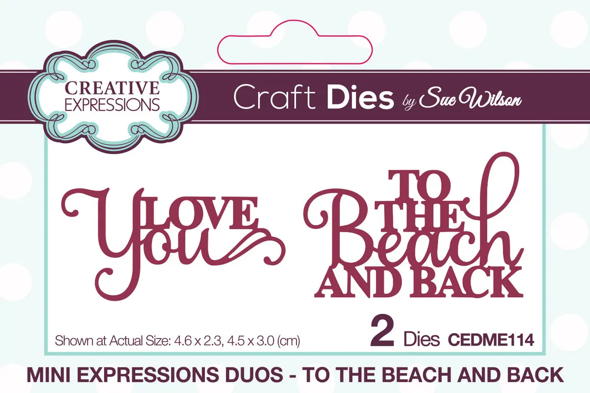 Creative Expressions Sue Wilson Mini Expressions Duo To The Beach And Back Craft Die 1