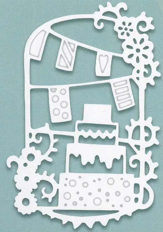 Creative Expressions: Paper Cuts Collection Celebration Cake 1