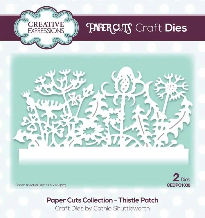 Paper Cuts Collection Thistle Patch Craft Die 1