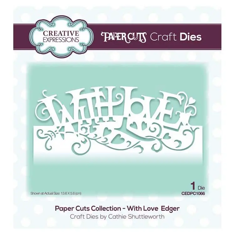 Creative Expressions Paper Cuts Collection - With Love Edger 1