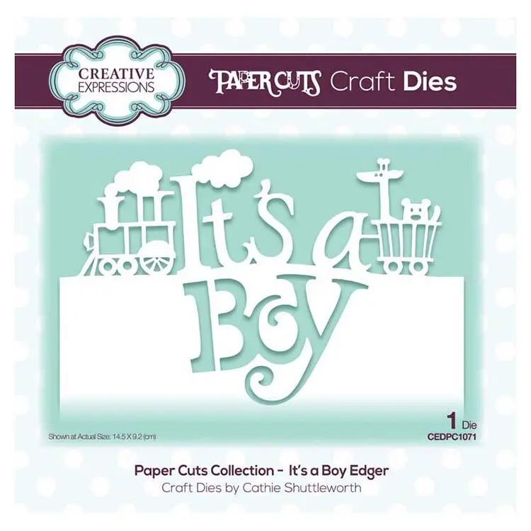 Creative Expressions Paper Cuts Collection - It's A Boy Edger 1
