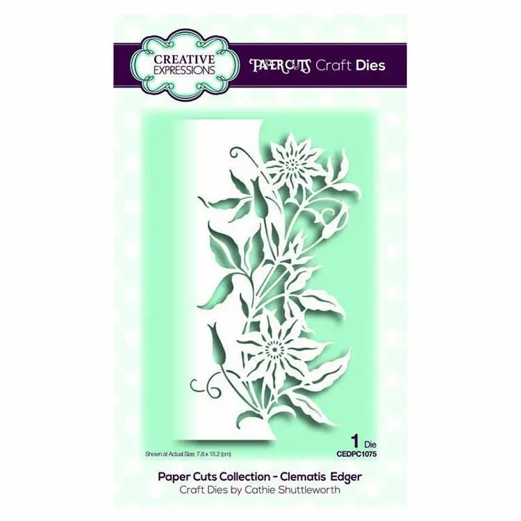 Creative Expressions Paper Cuts Collection - Clematis  Edger 1