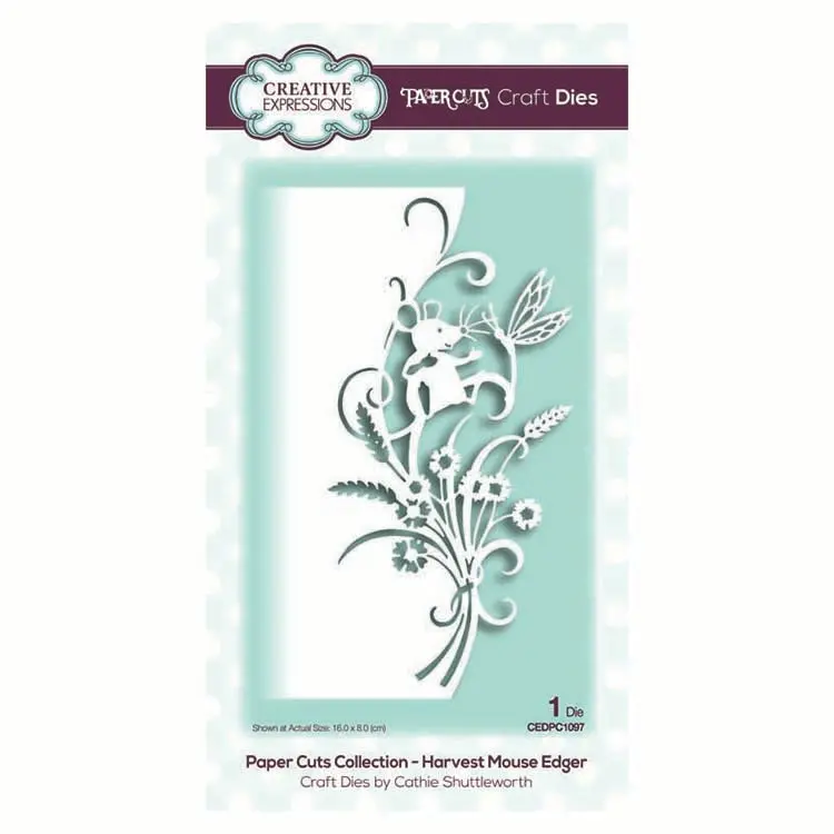 Paper Cuts Collection - Harvest Mouse Edger 1