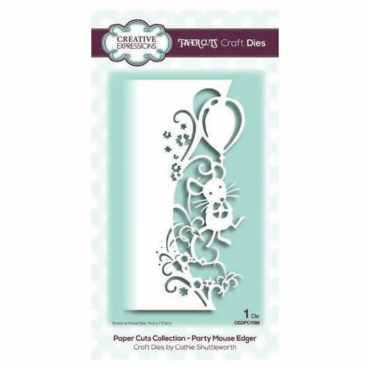 Paper Cuts Collection - Party Mouse Edger 1