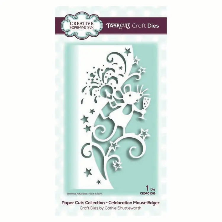 Paper Cuts Collection - Celebration Mouse Edger 1