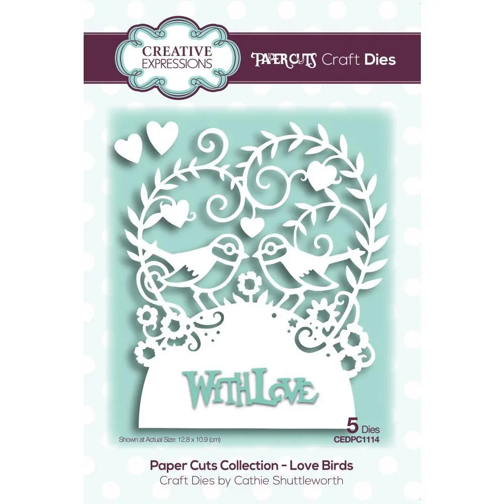 Paper Cuts Love Birds Craft Die 1