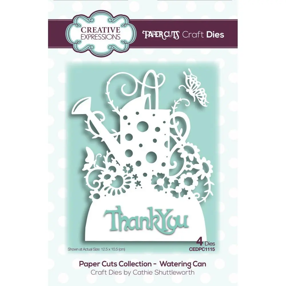 Paper Cuts Watering Can Craft Die 1