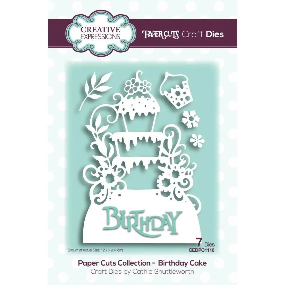 Paper Cuts Birthday Cake Craft Die 1
