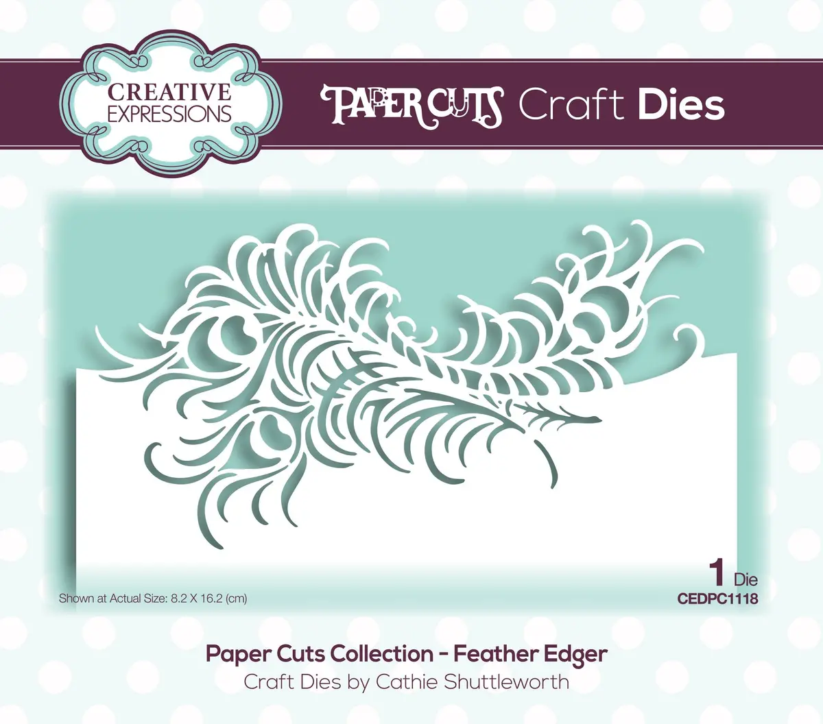 Creative Expressions Paper Cuts Feather Edger Craft Die 1