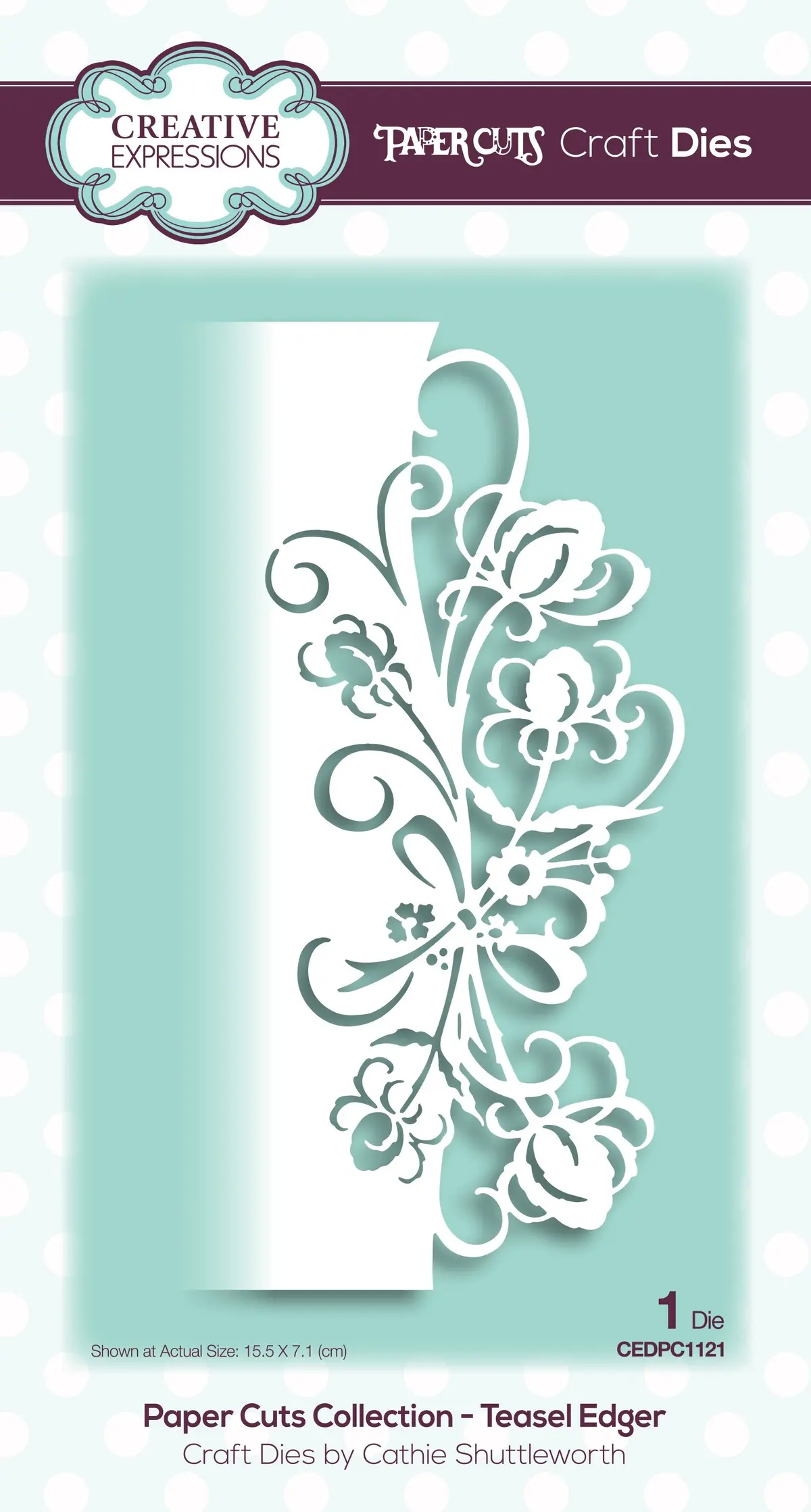 Creative Expressions Paper Cuts Teasel Edger Craft Die 1
