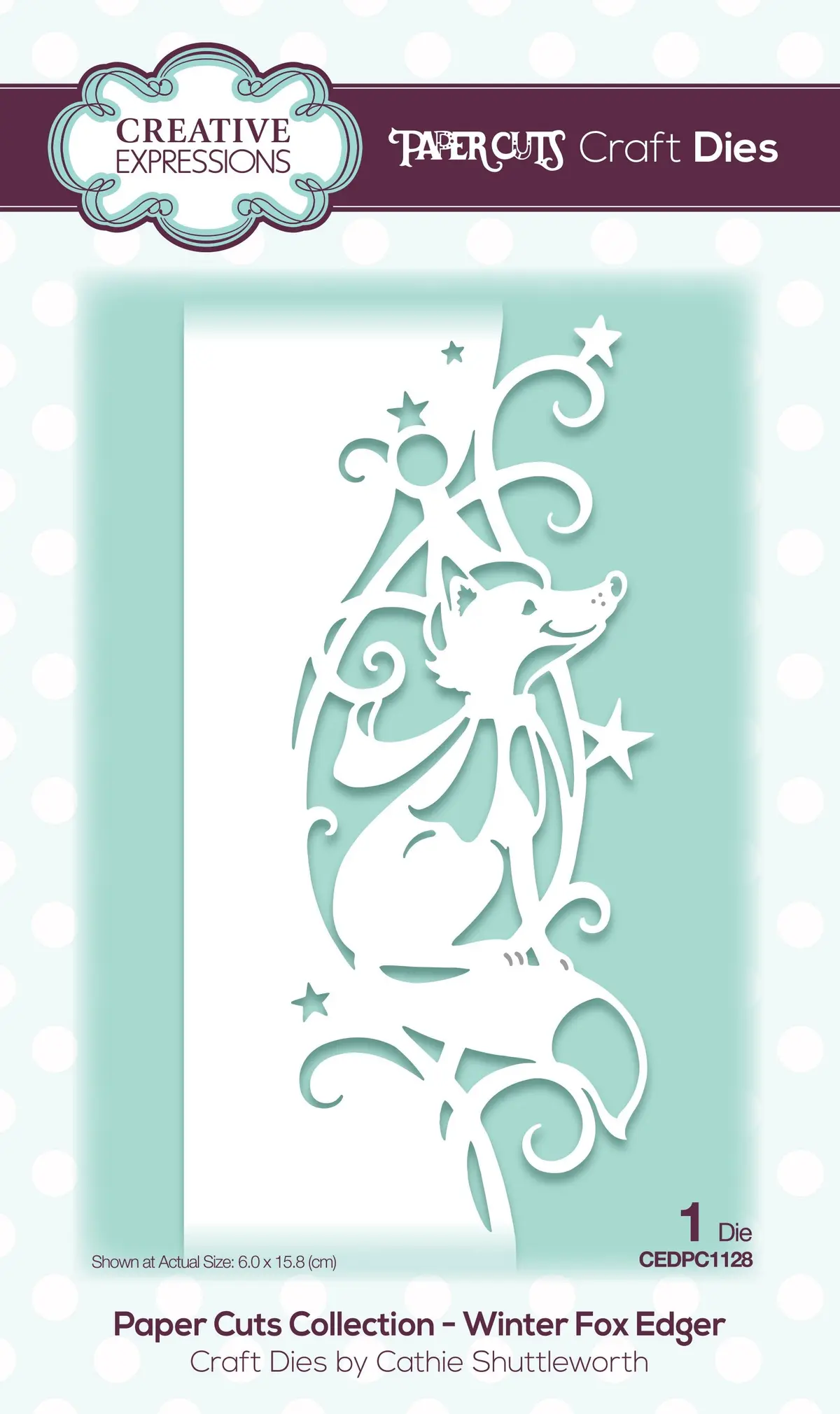 Creative Expressions Paper Cuts Edger Winter Fox Craft Die 1
