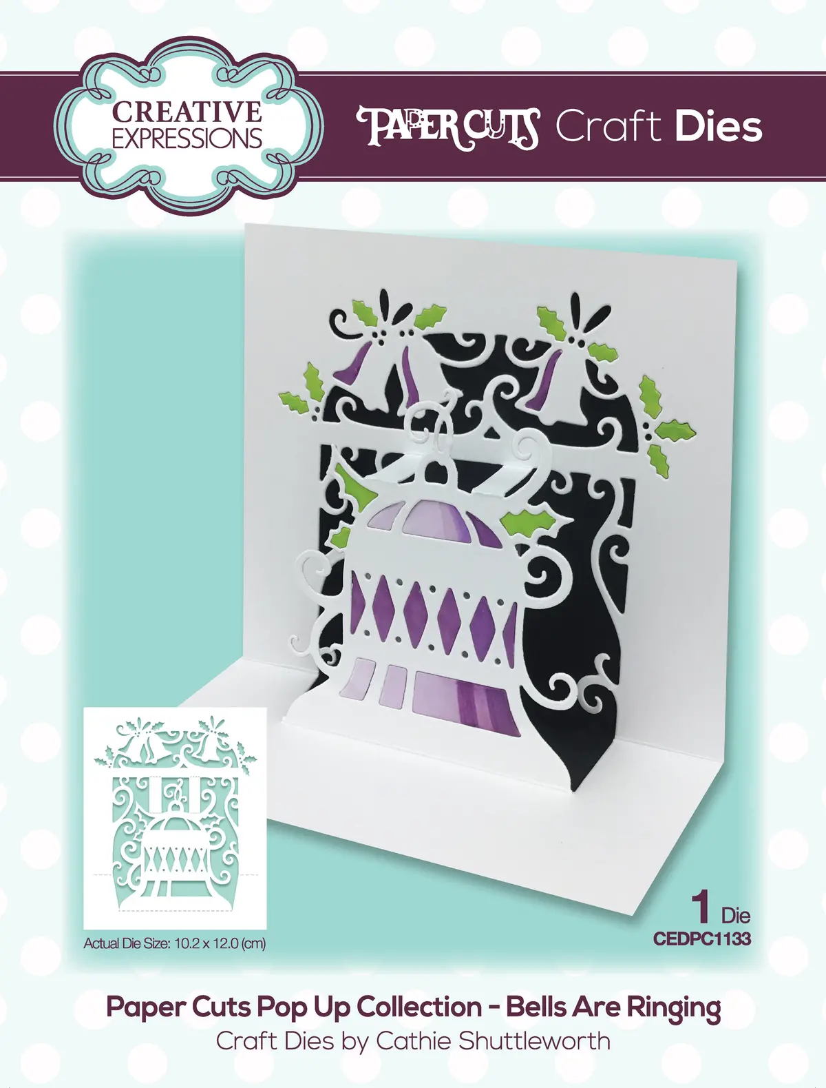 Paper Cuts Pop Up Bells Are Ringing Craft Die 1