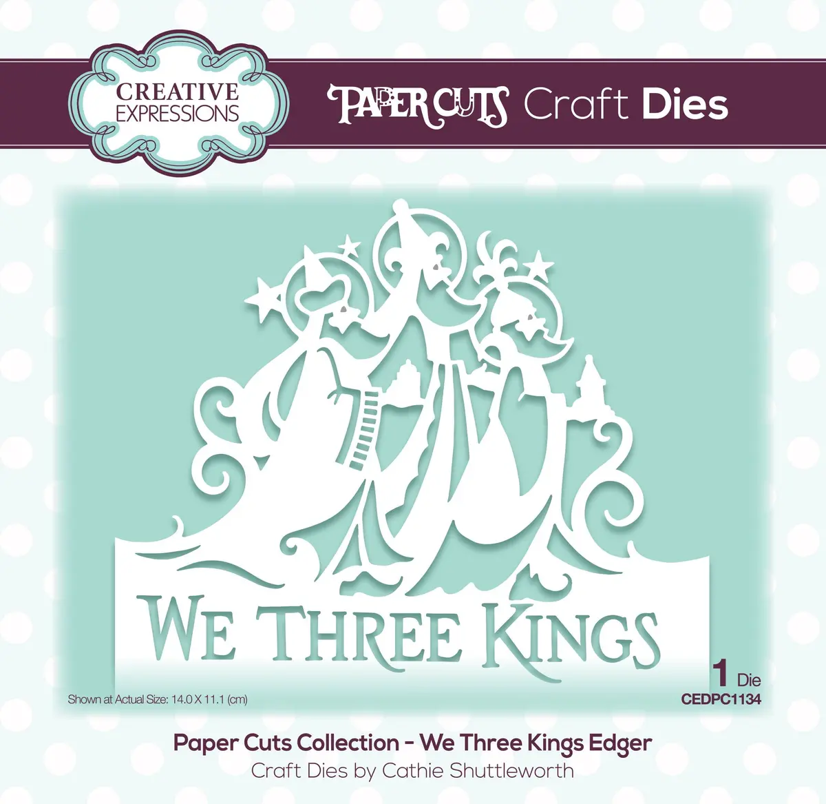 Paper Cuts Edger We Three Kings Craft Die 1