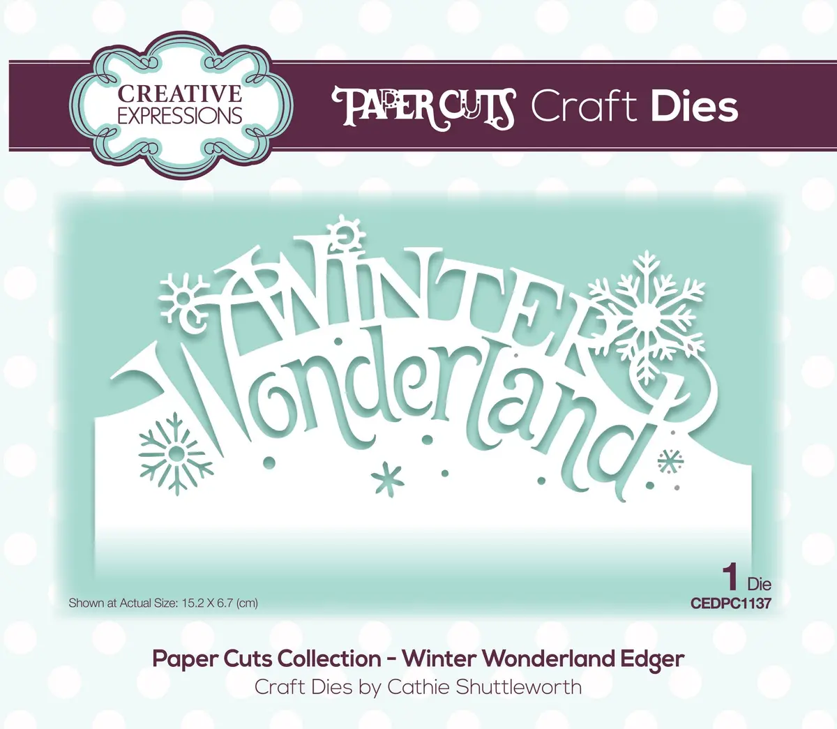 Paper Cuts Edger Winter Wonderland Craft Die 1