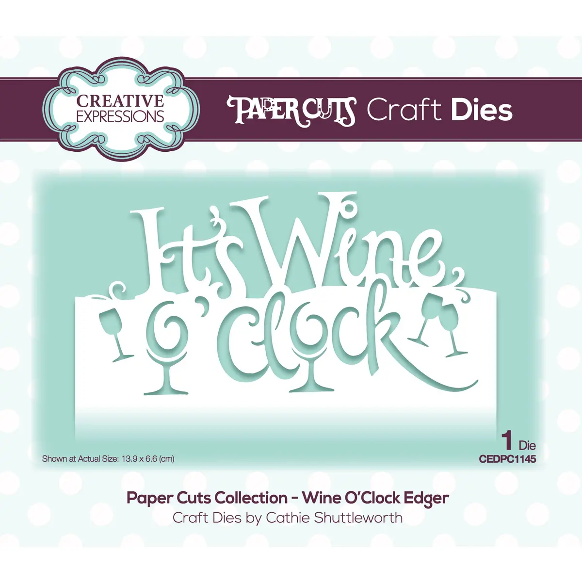 Paper Cuts Collection - Wine O'clock Edger 1