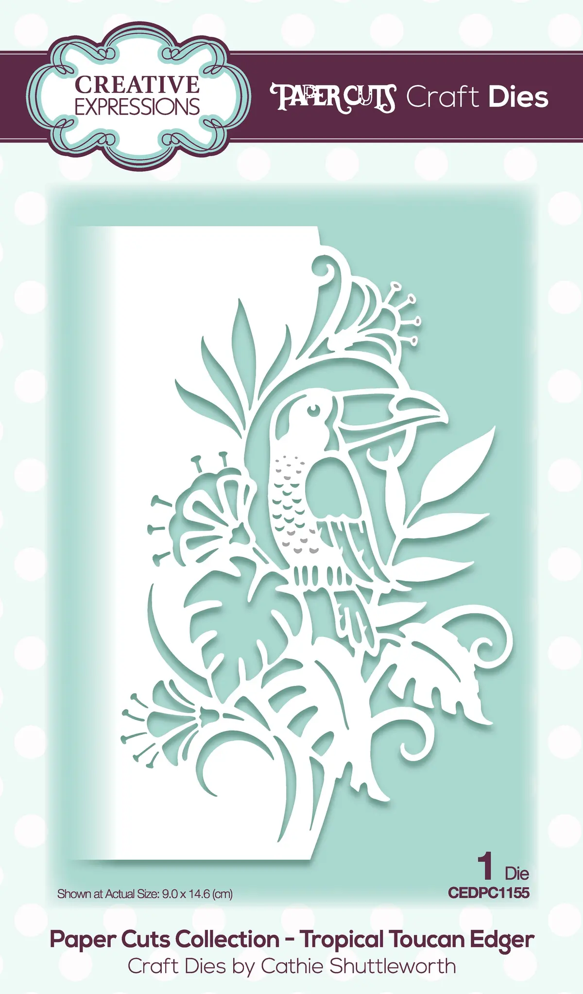 Paper Cuts Edger Tropical Toucan Craft Die 1