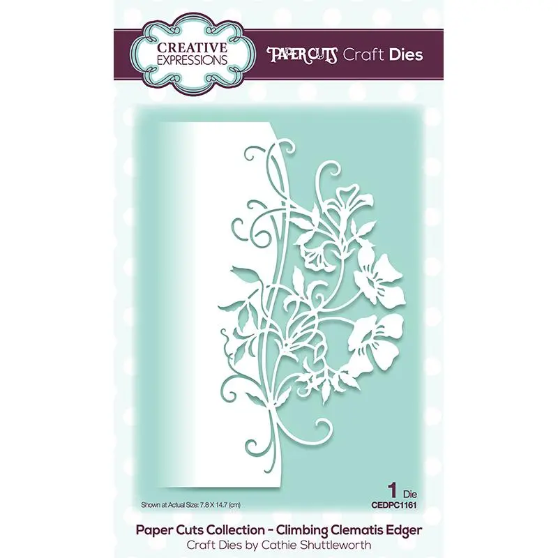 Creative Expressions Paper Cuts Edger Climbing Clematis Craft Die 1