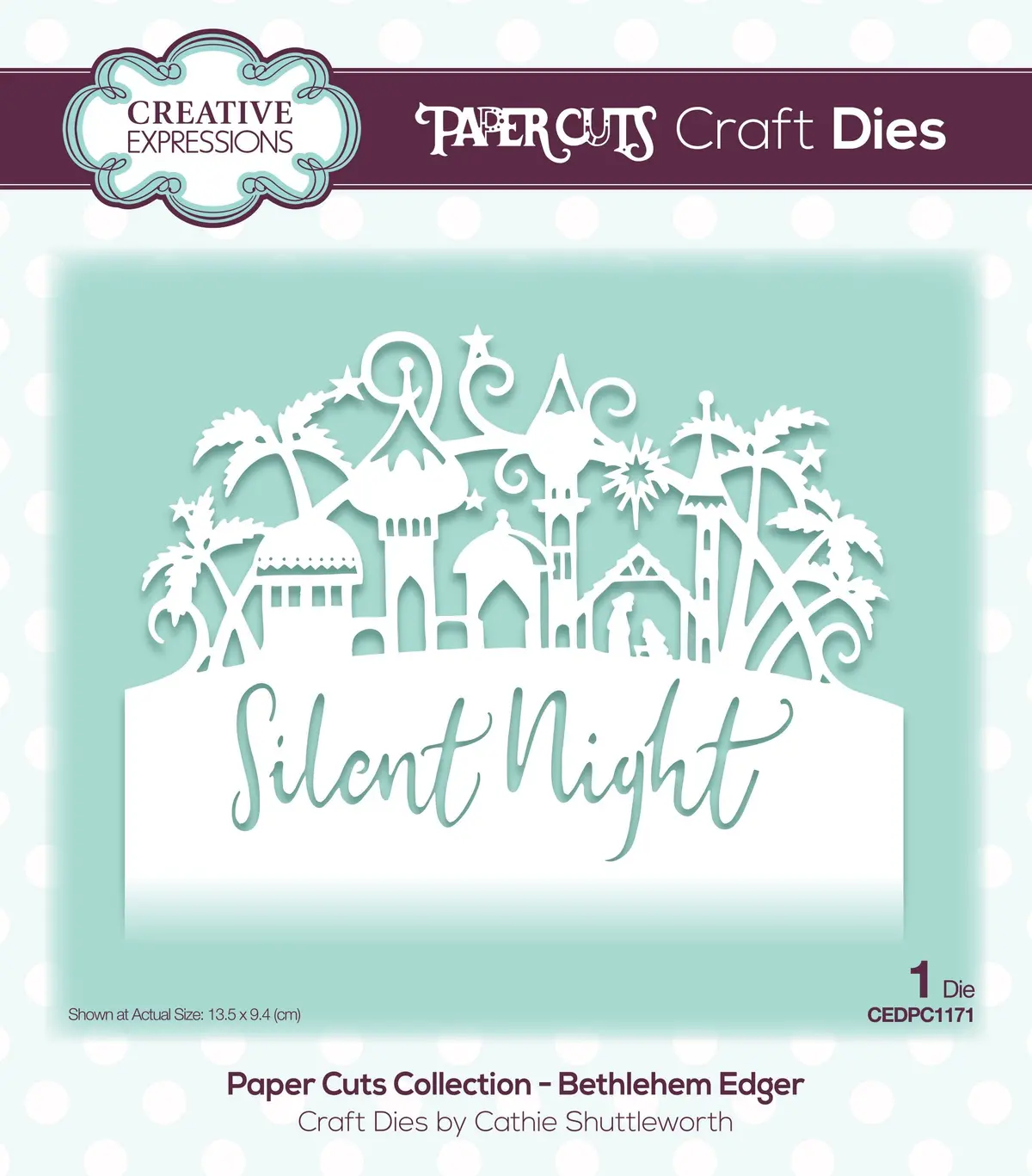 Creative Expressions Paper Cuts Bethlehem Edger Craft Die 1