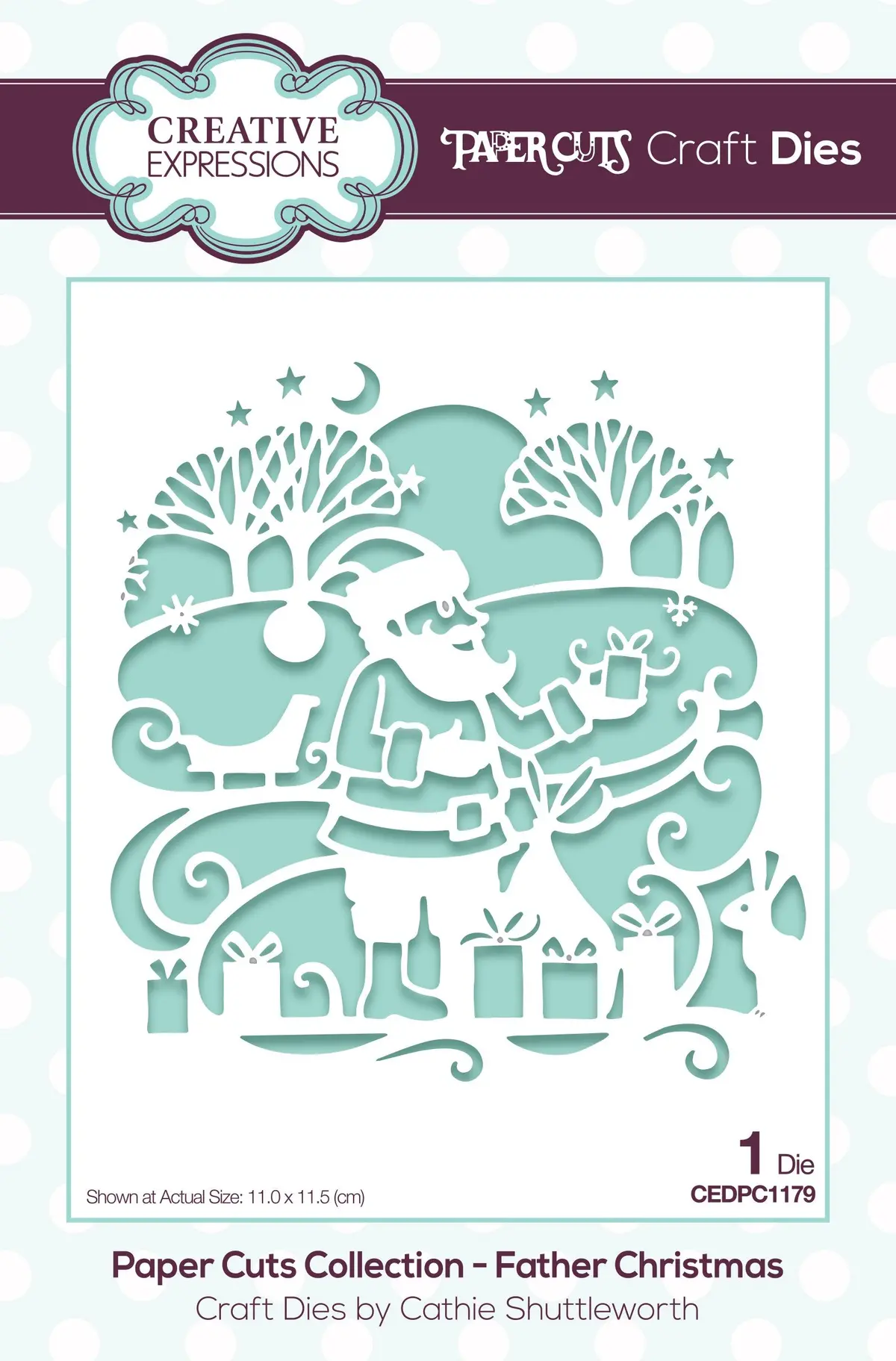 Creative Expressions Paper Cuts Scene Father Christmas Craft Die 1
