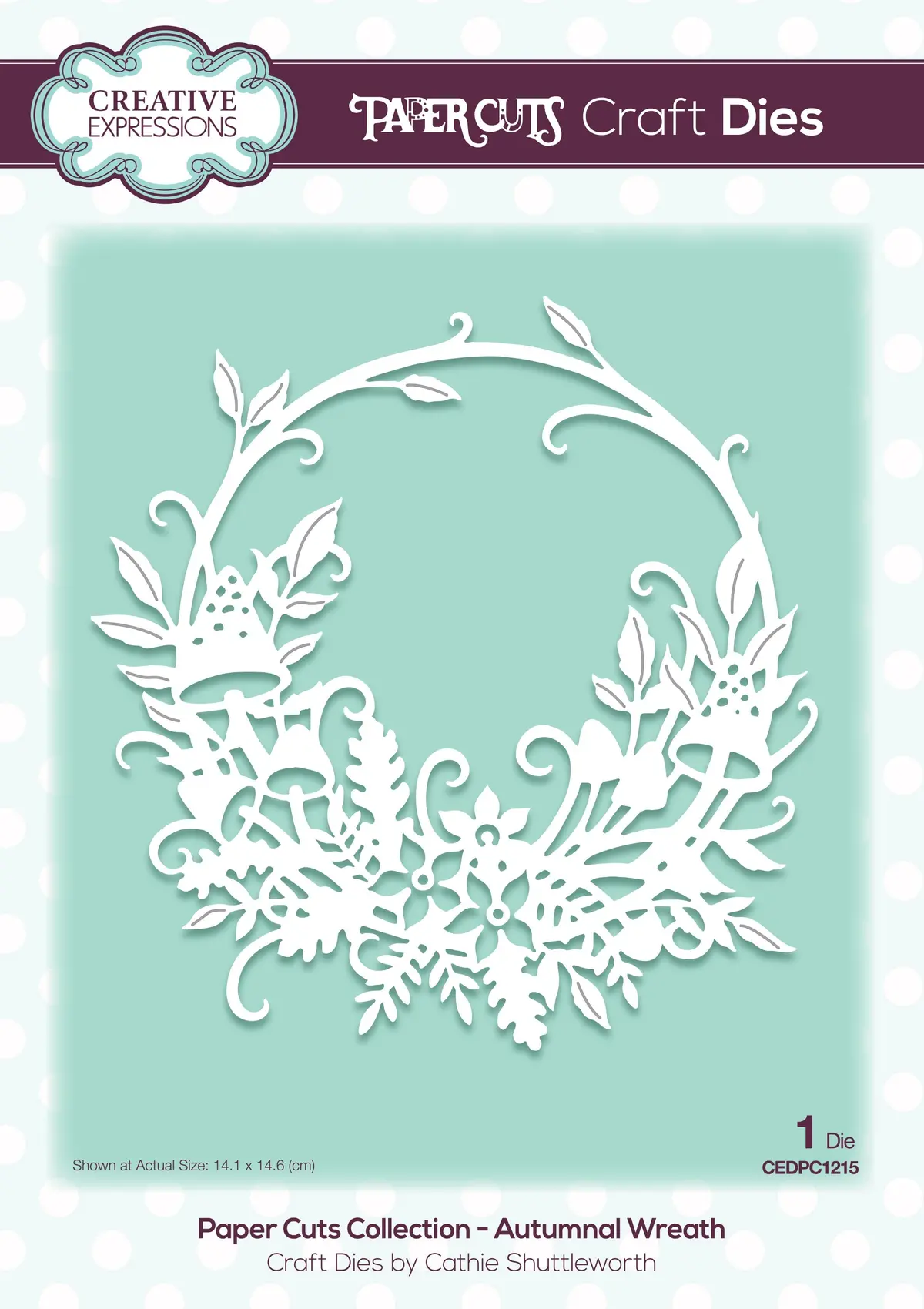 Creative Expressions Paper Cuts Autumnal Wreath Craft Die 1