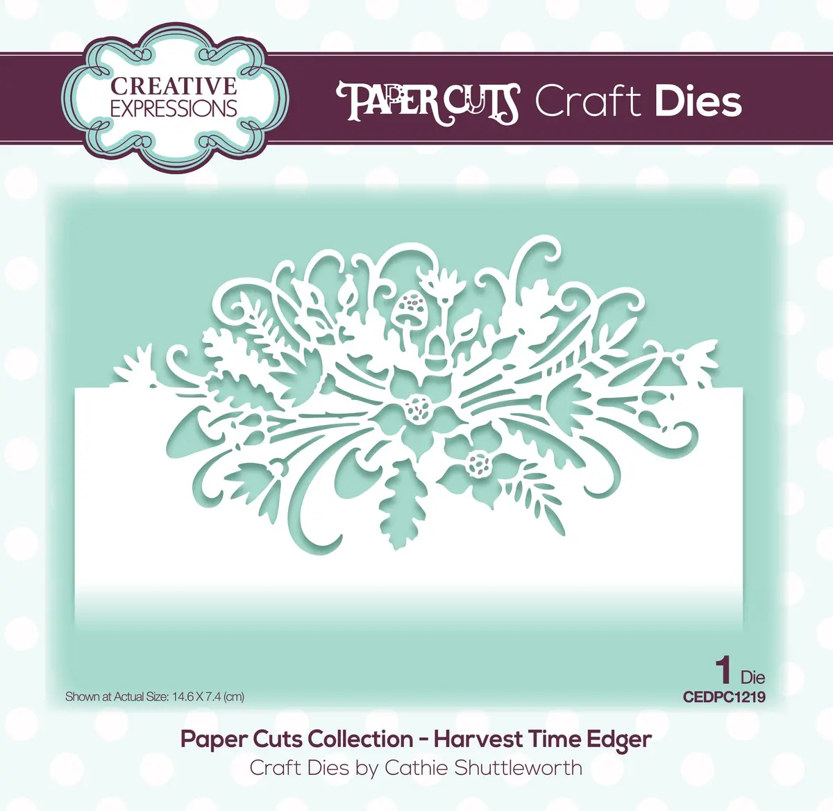 Creative Expressions Paper Cuts Harvest Time Edger Craft Die 1