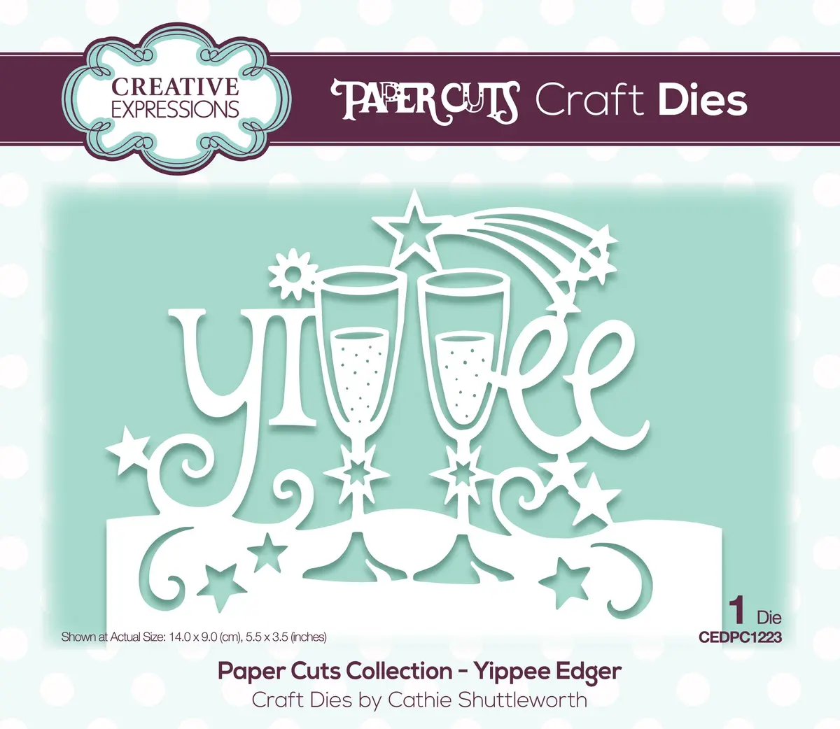 Creative Expressions Paper Cuts Yippee Edger Craft Die 1