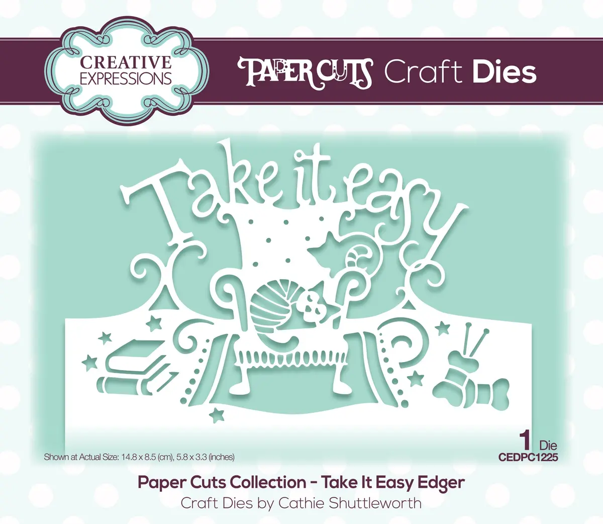 Creative Expressions Paper Cuts Take It Easy Edger Craft Die 1