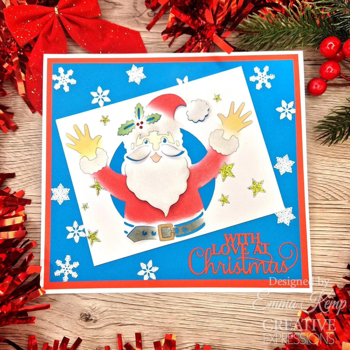 Creative Expressions Paper Cuts Cut & Lift Collection Jolly Santa Craft Die 2